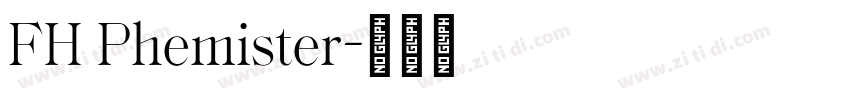 FH Phemister字体转换
